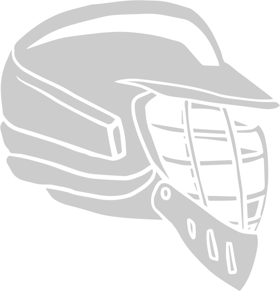 Lacrosse helmet vector