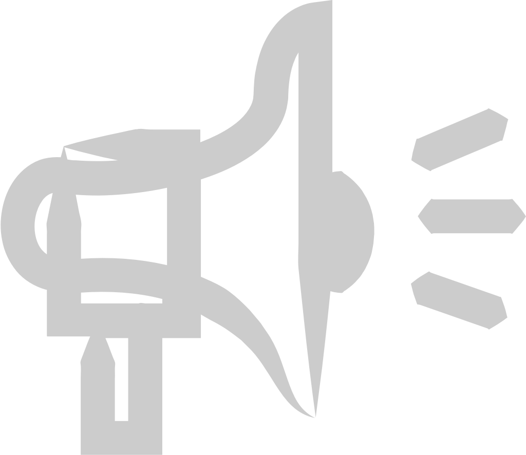 Megaphone outline hand drawn vector