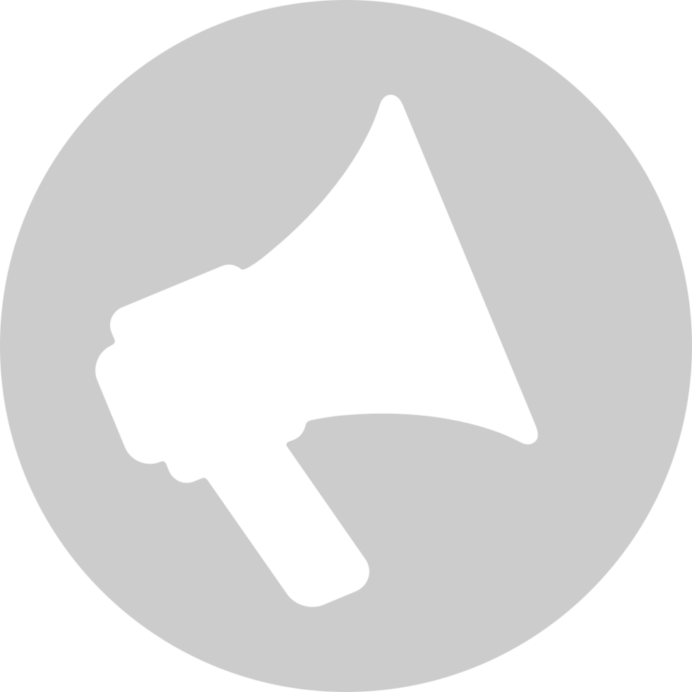 Megaphone circle vector