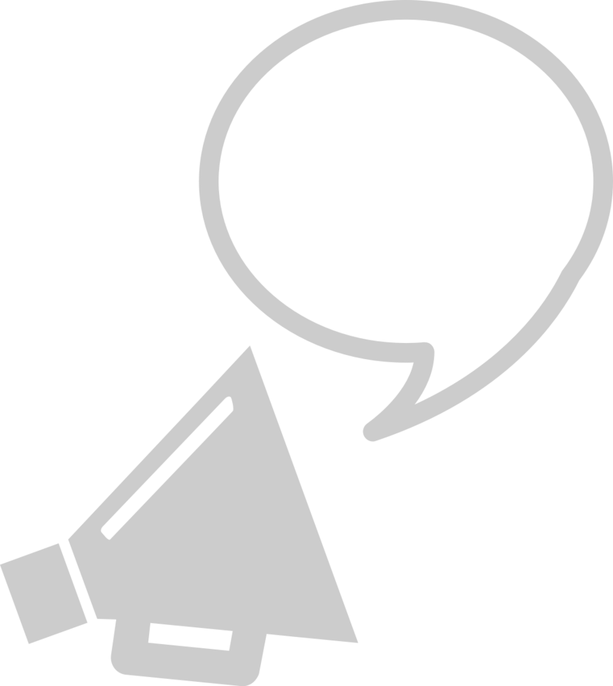 Megaphone  speech bubble vector