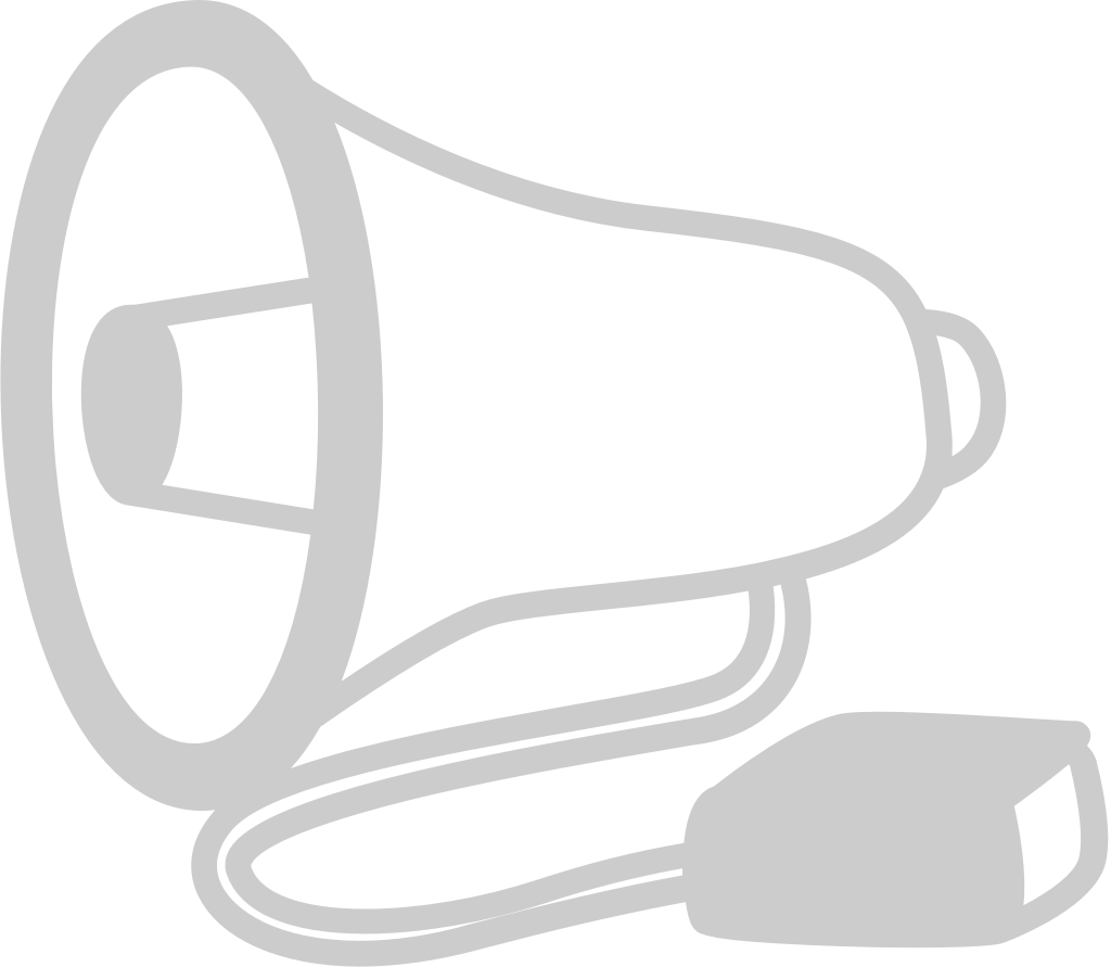 Megaphone outline vector