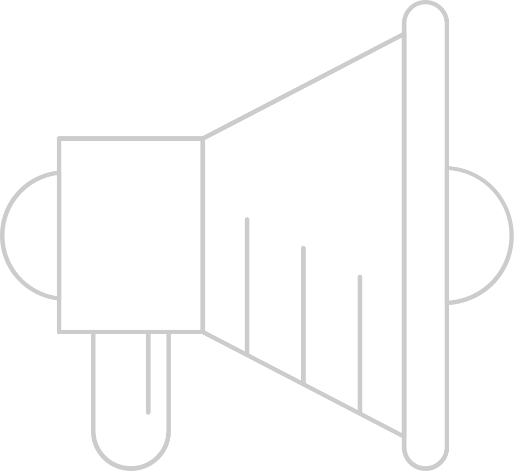 Megaphone outline vector