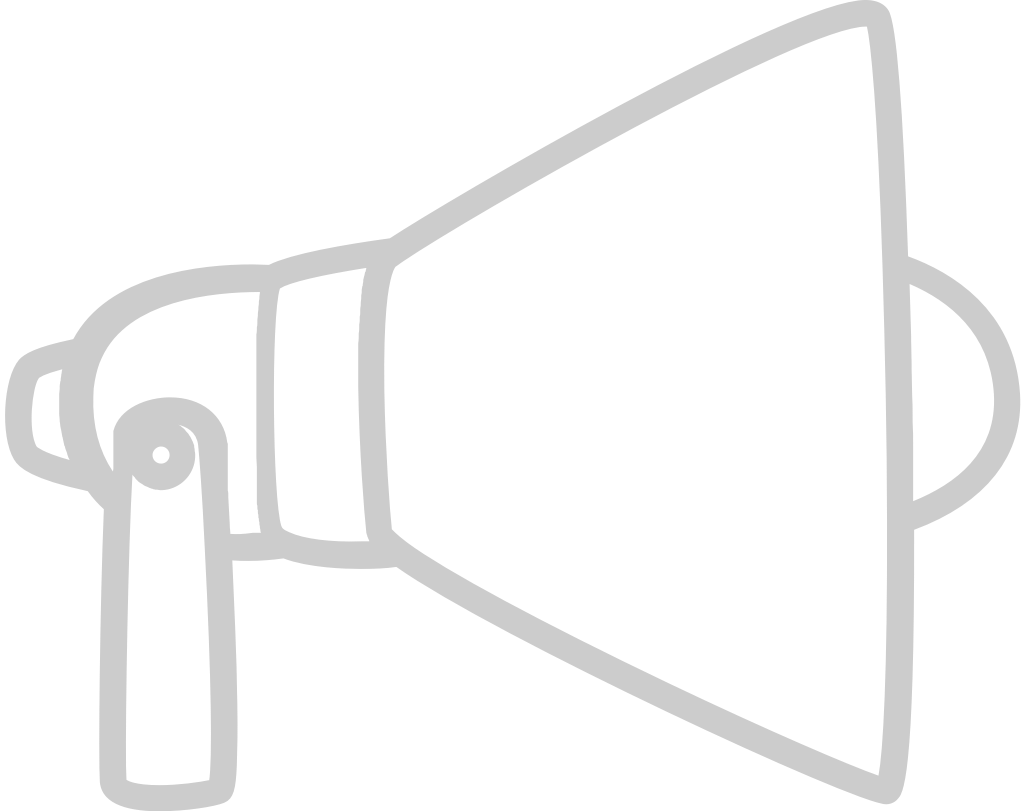 Megaphone outline vector