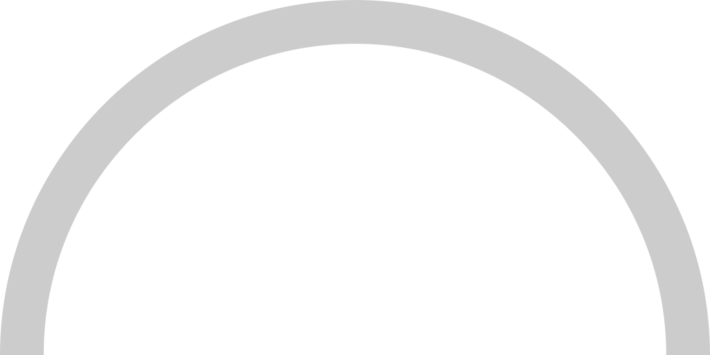 Half circle line vector