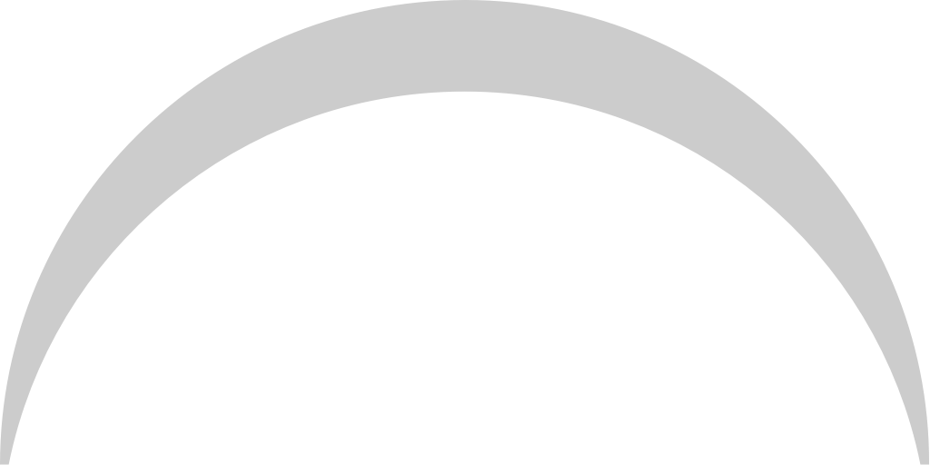 Half circle  vector