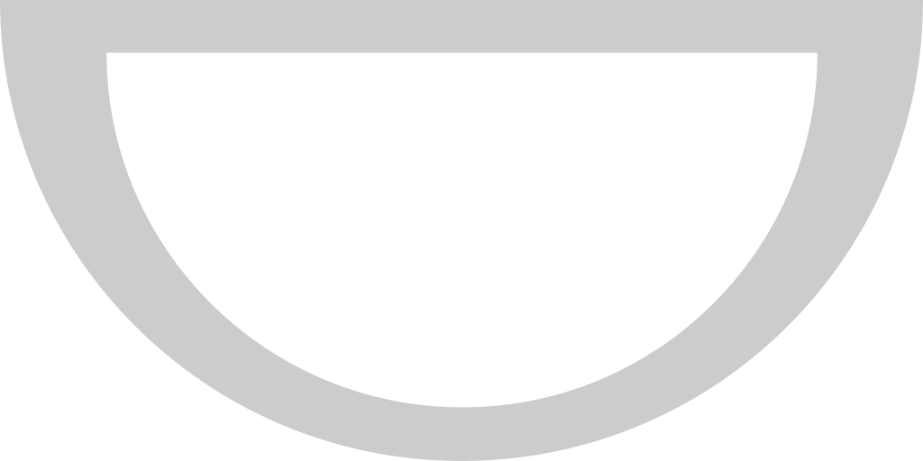 Half circle  vector