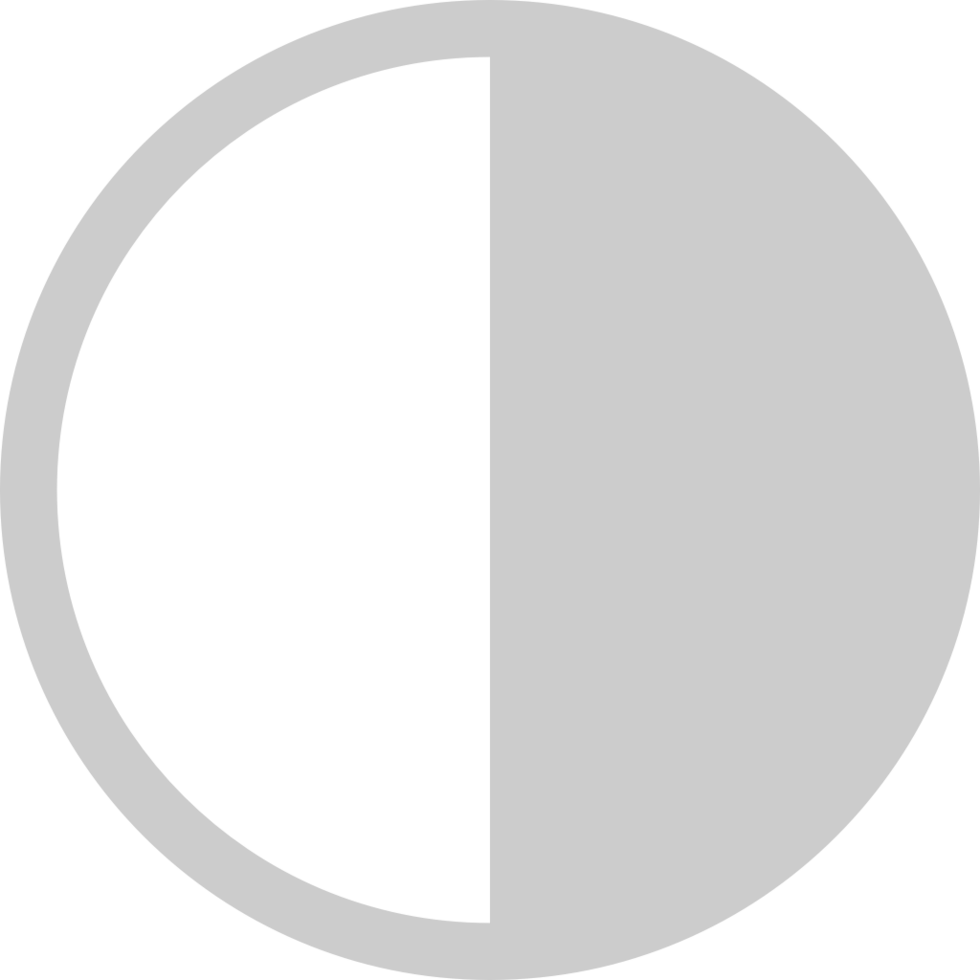 Half circle  vector