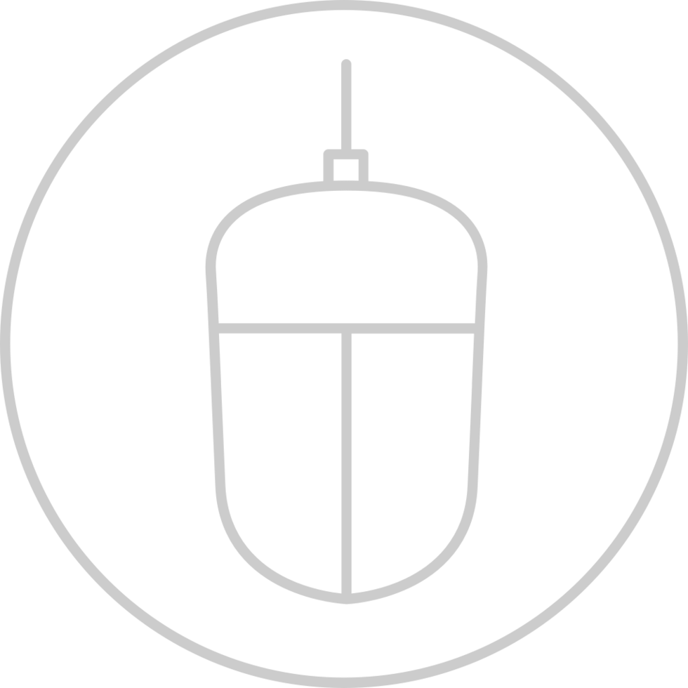 Mouse computer outline vector