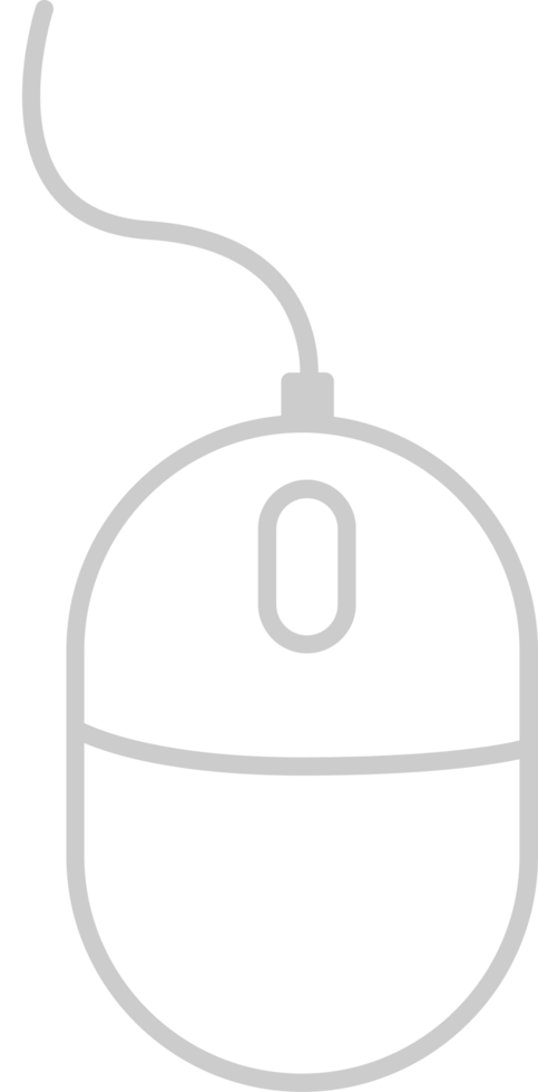 Mouse computer outline vector