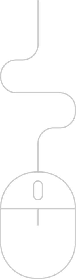 Mouse computer outline vector