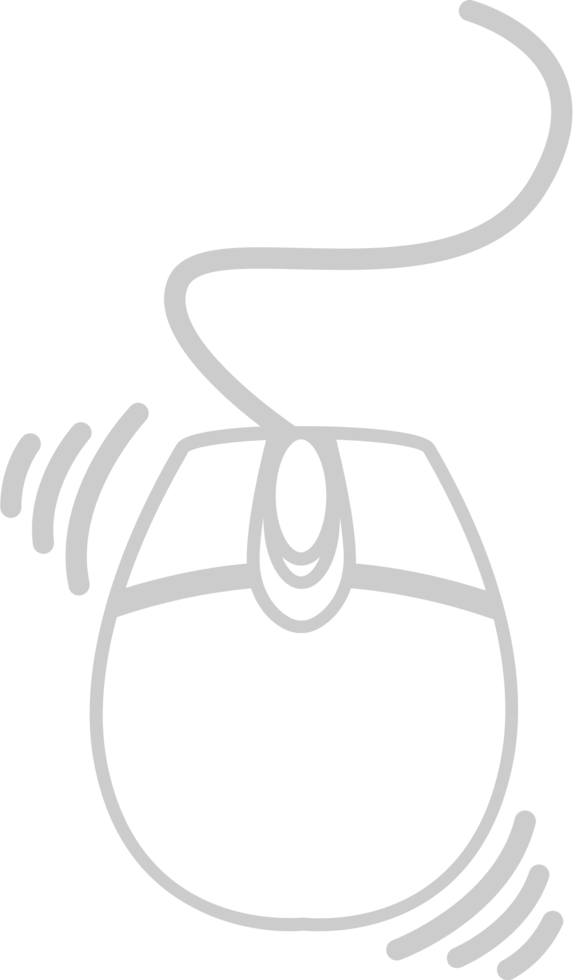 esquema de la computadora del mouse vector