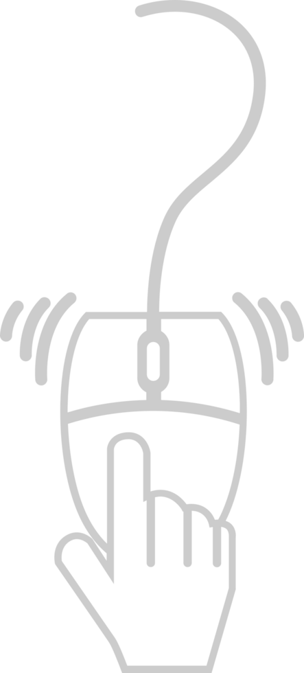 Mouse computer outline vector
