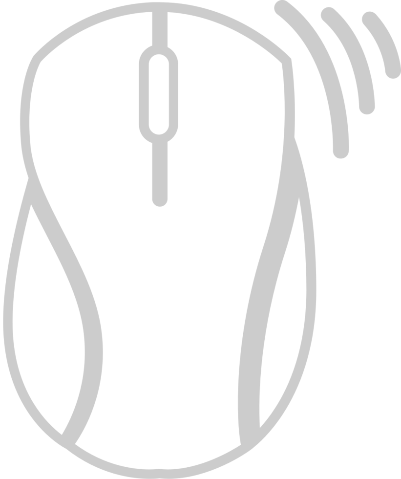Mouse computer outline vector