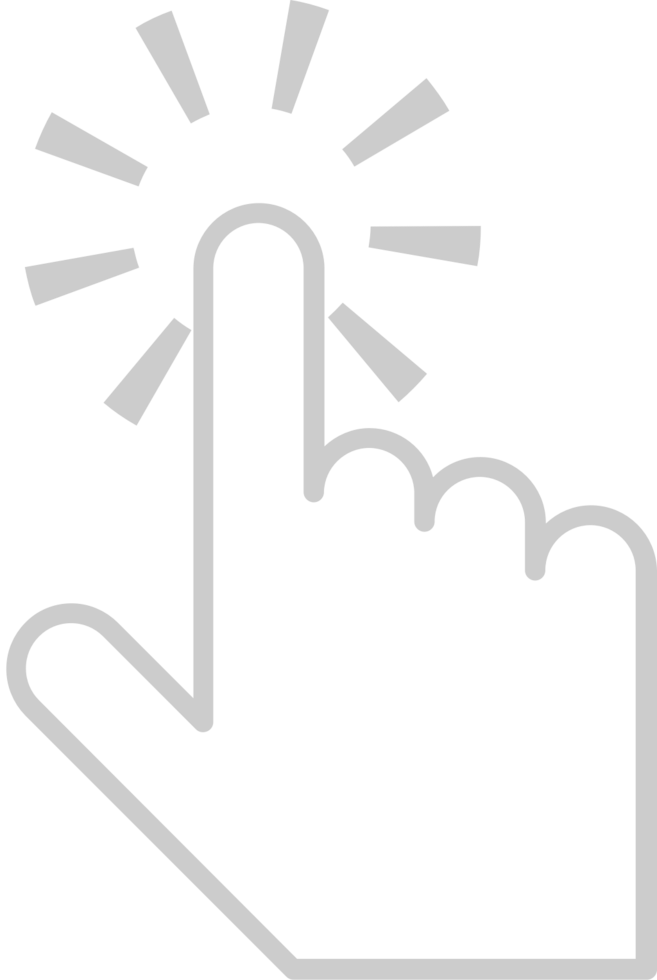 Mouse hand cursor vector