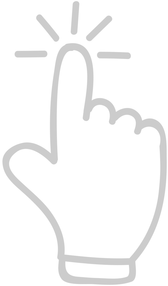 Mouse hand cursor vector