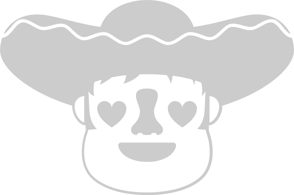 Mexican sombrero emoticon vector
