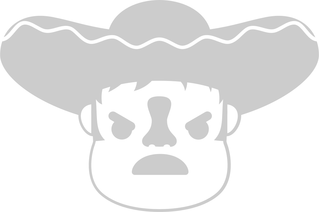 Mexican sombrero emoticon vector