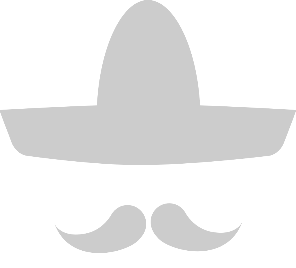 Sombrero with moustache vector