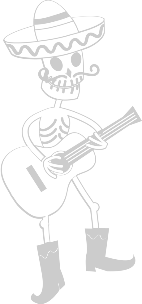 Mariachi player sombrero vector