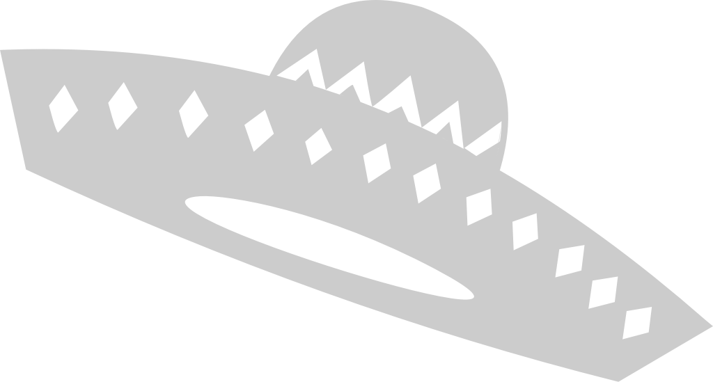 Sombrero with moustache vector