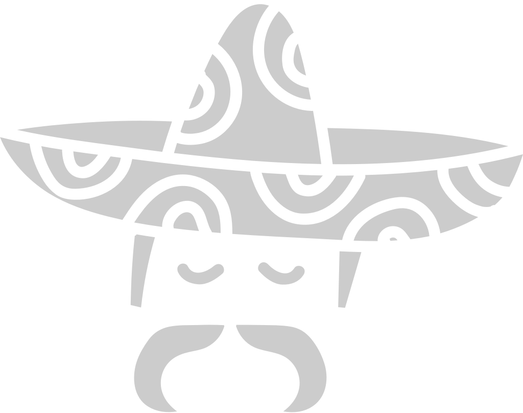 Sombrero with moustache vector