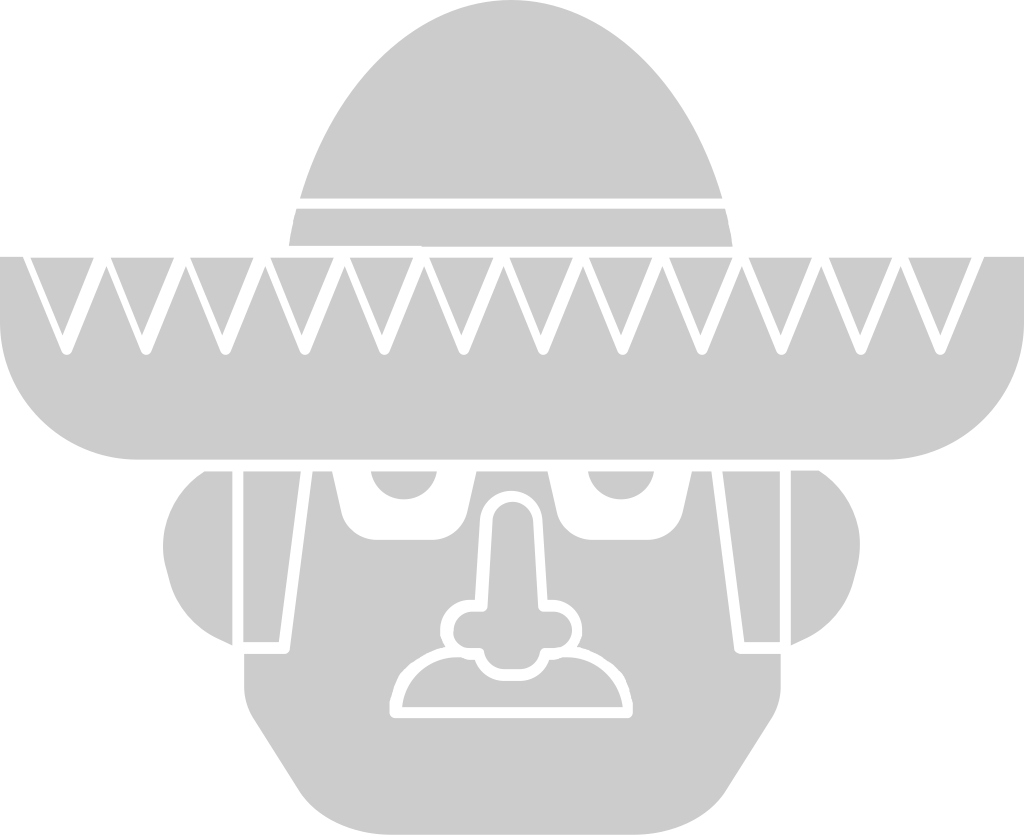 sombrero con Bigote vector