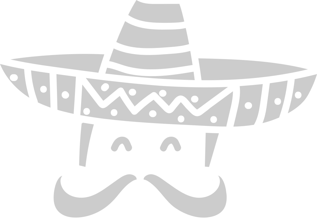 Sombrero with moustache vector