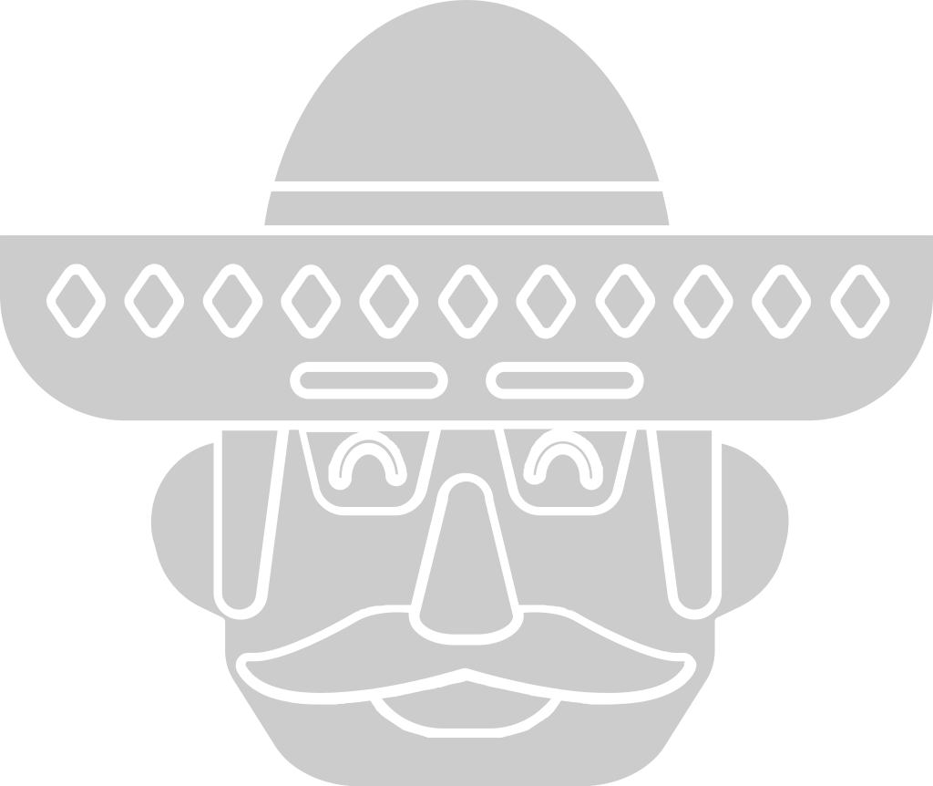 Sombrero with moustache vector