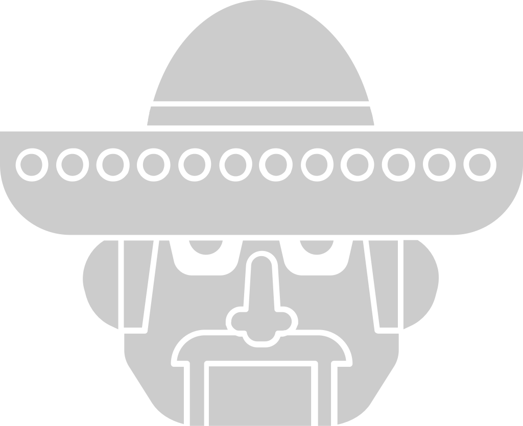 sombrero con Bigote vector