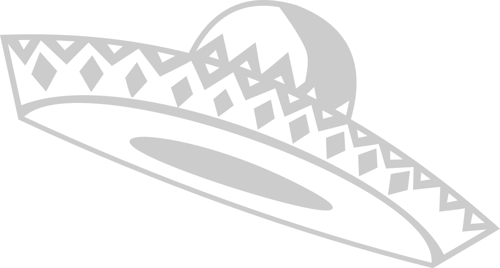 sombrero contorno vector