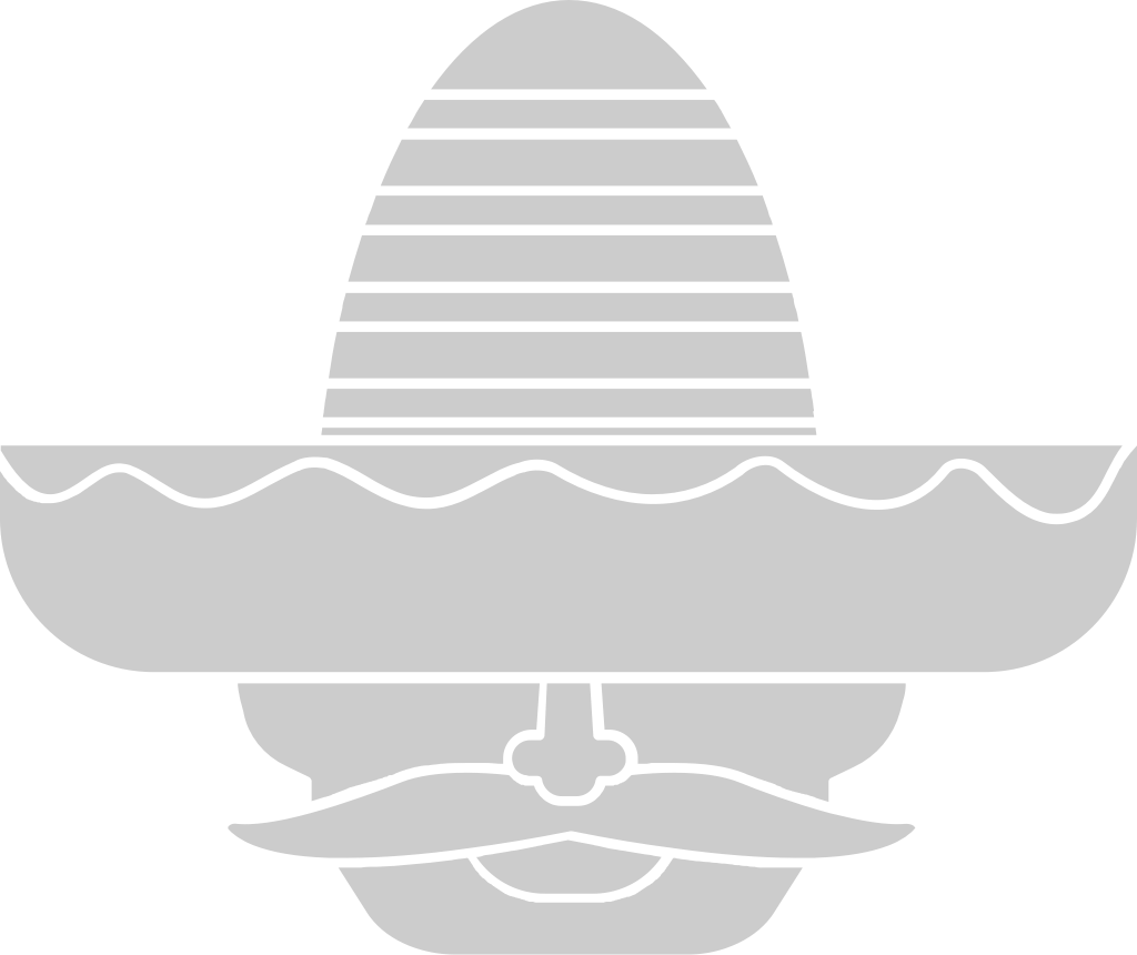 Sombrero with moustache vector