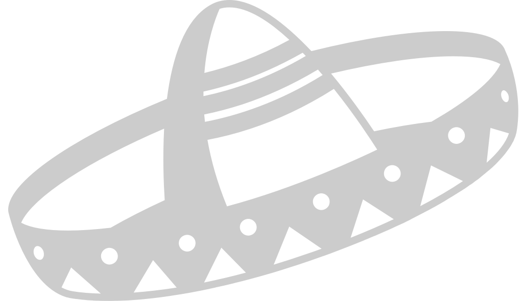 Sombrero outline vector