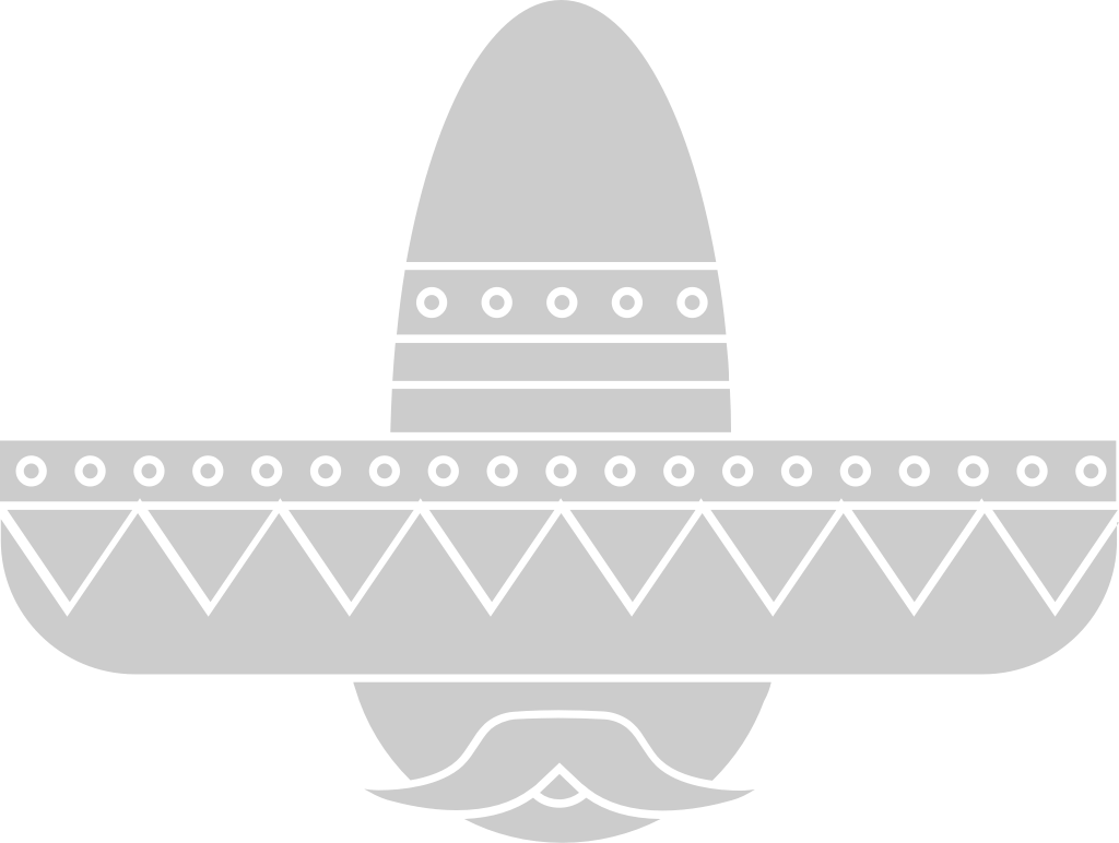 Sombrero with moustache vector