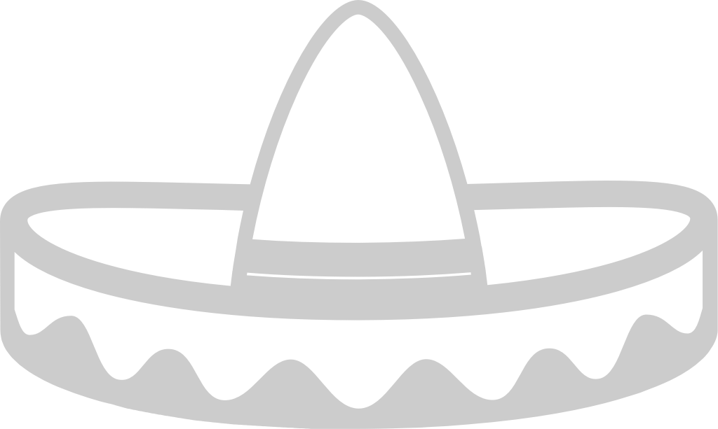 Sombrero outline vector