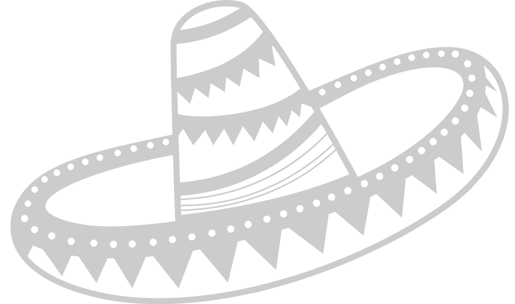 Sombrero outline vector