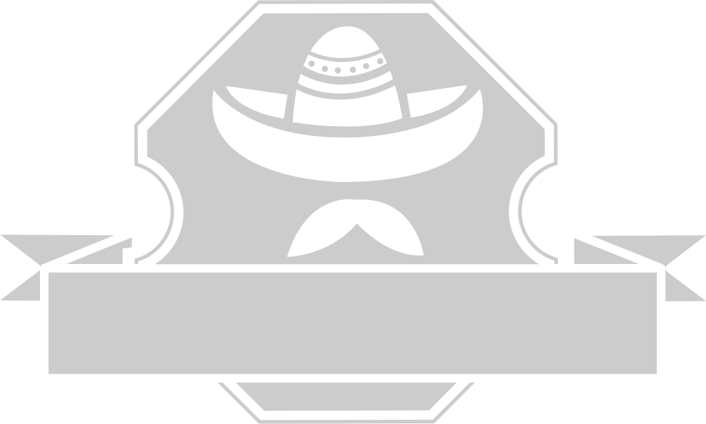Sombrero badge and banner vector
