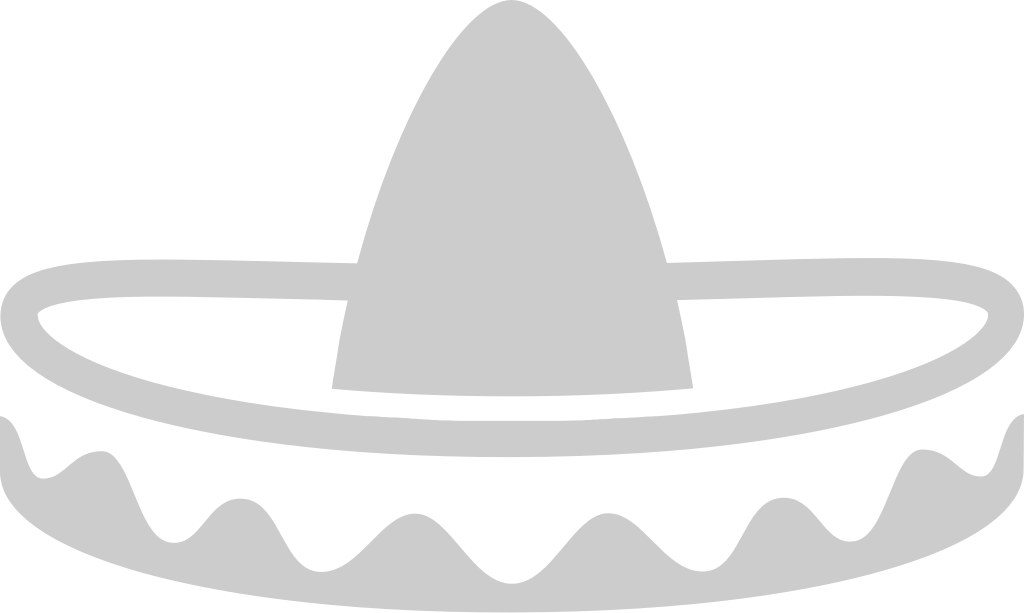 Sombrero outline vector