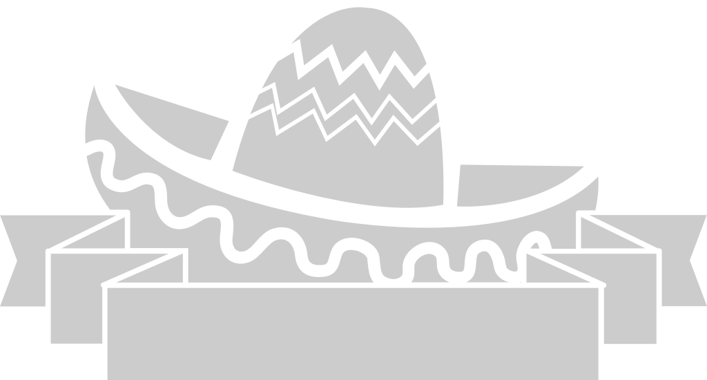 Sombrero with banner vector