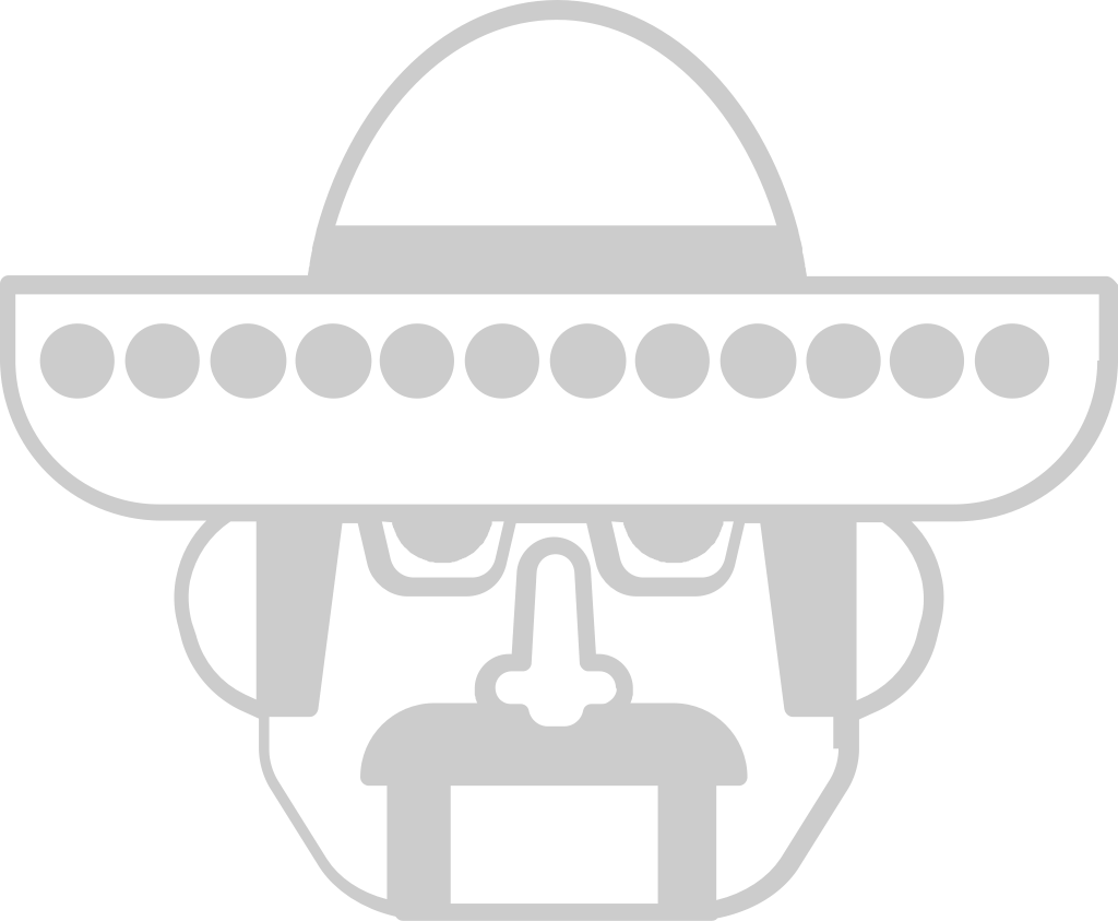 sombrero con personaje vector