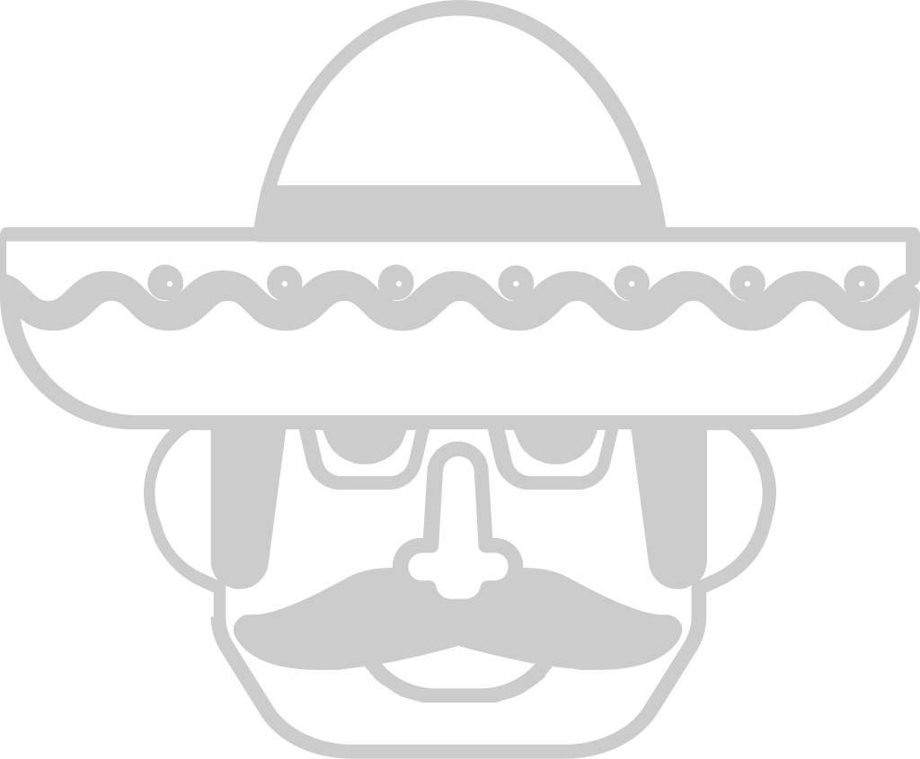 sombrero con personaje vector