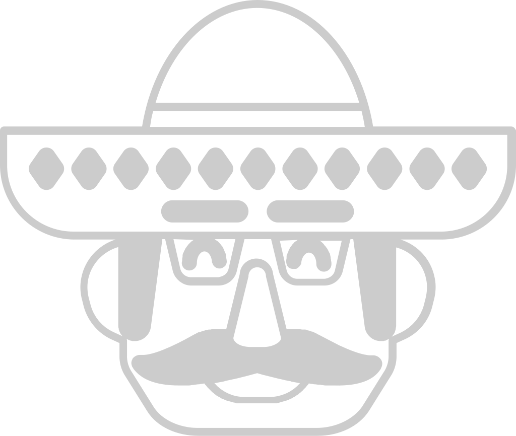 sombrero con personaje vector