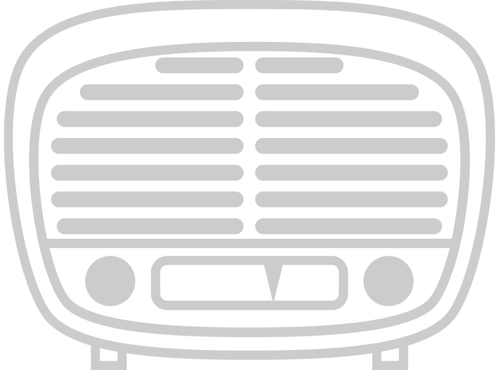 Radio vintage outline vector