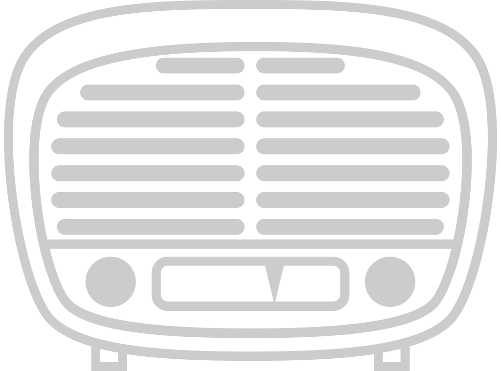 radio Clásico contorno vector