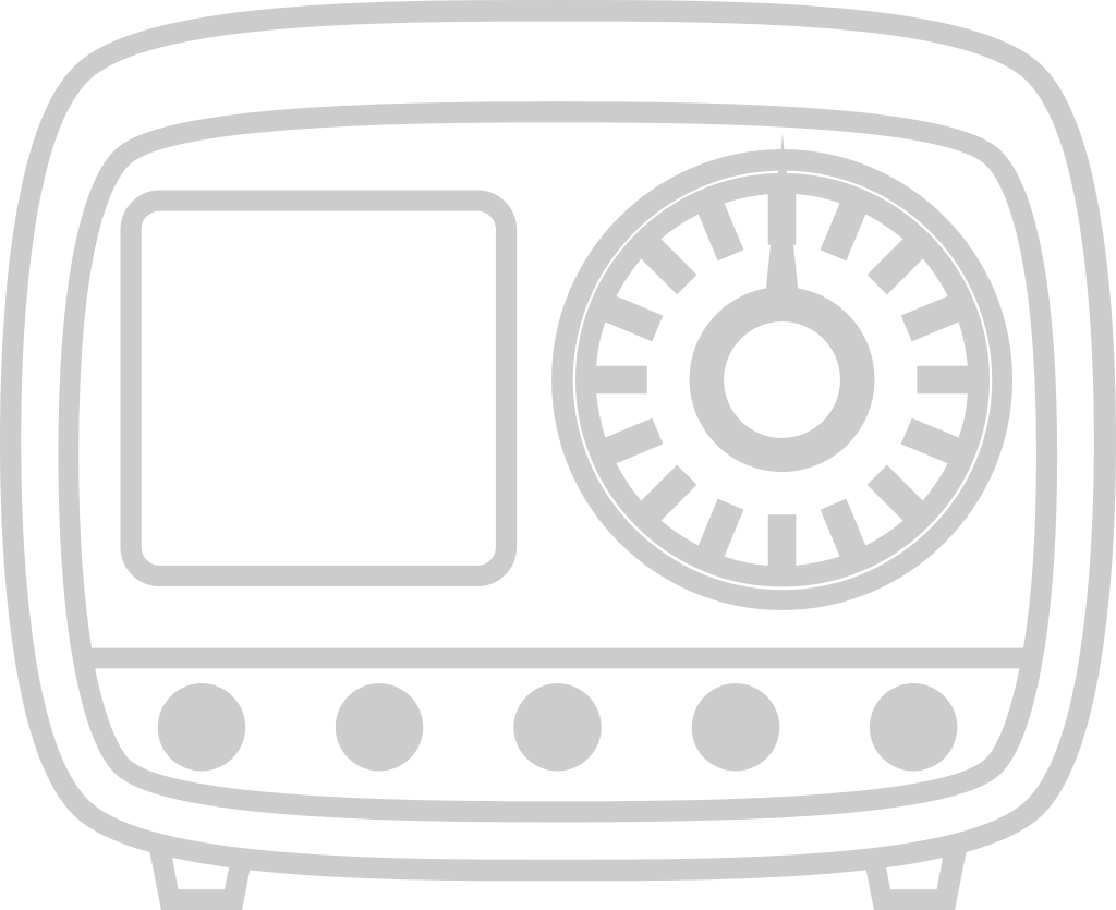 Radio vintage outline vector