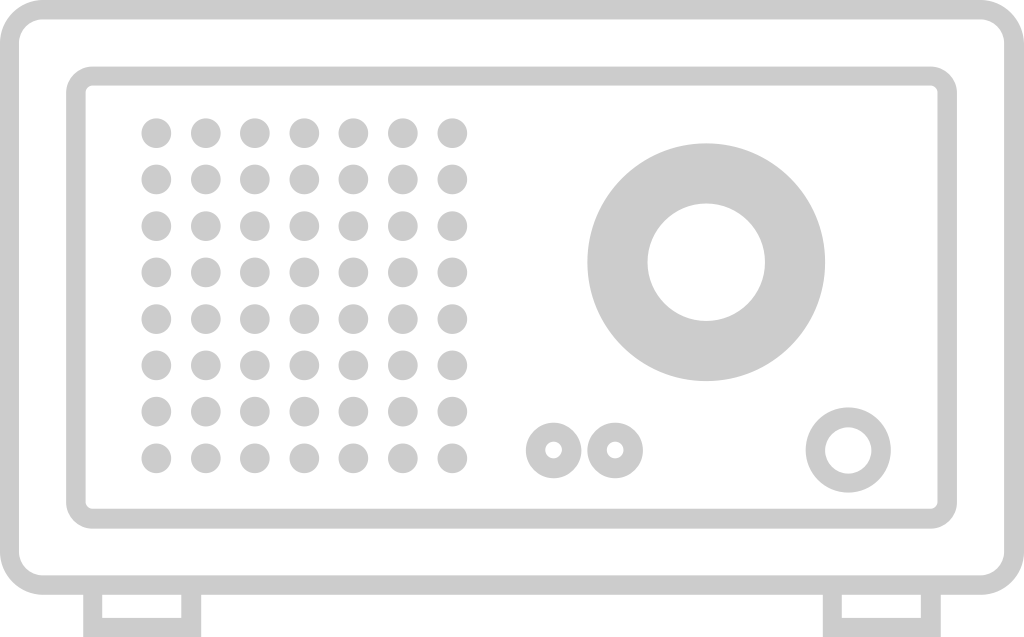 Radio vintage outline vector