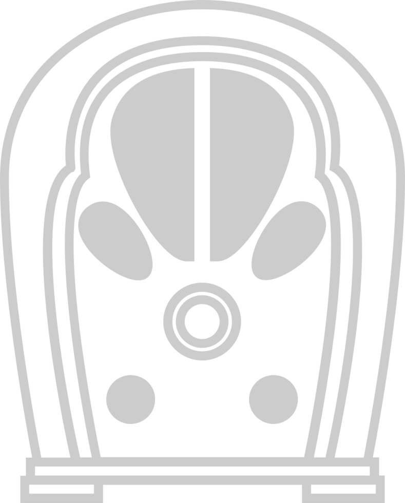 Radio vintage outline vector