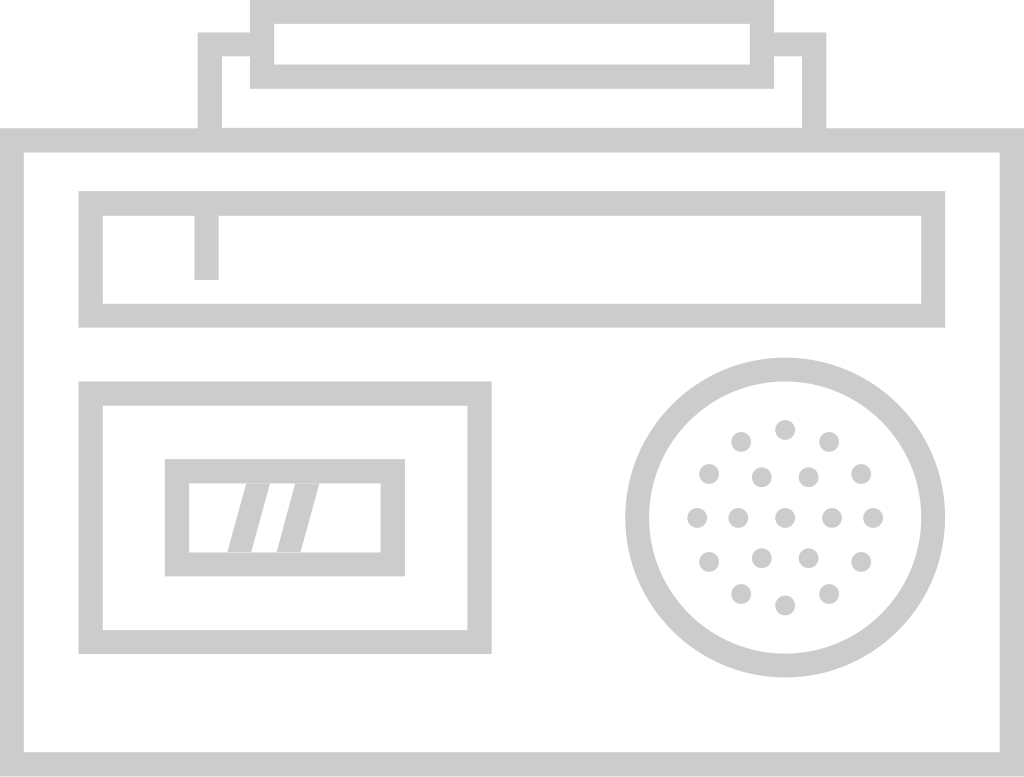 Radio outline vector