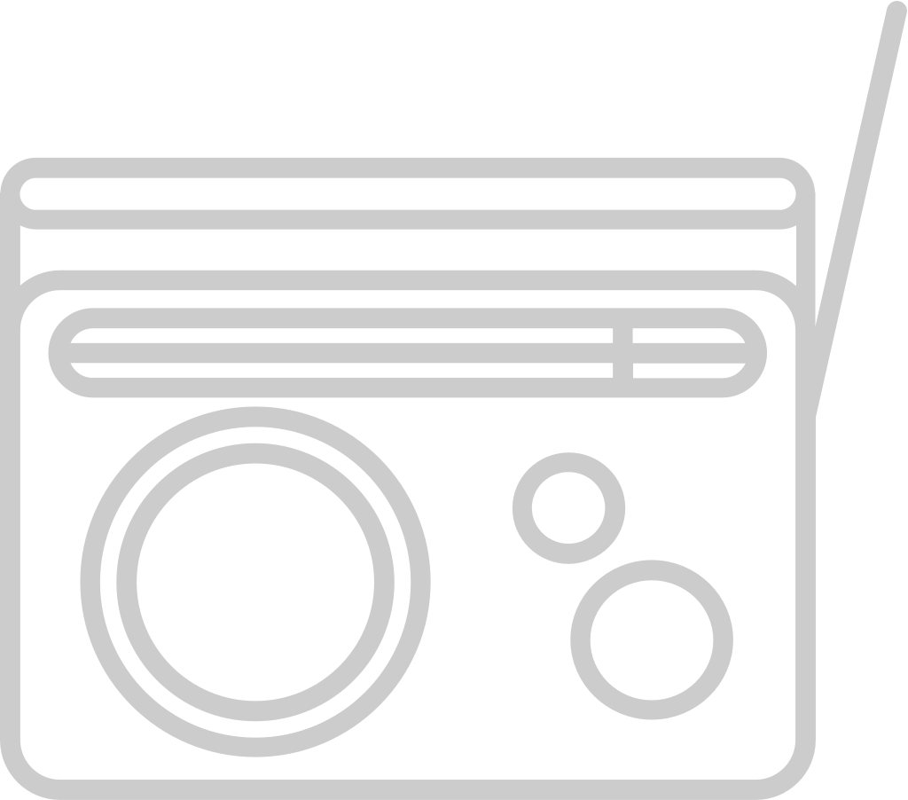 Radio outline vector