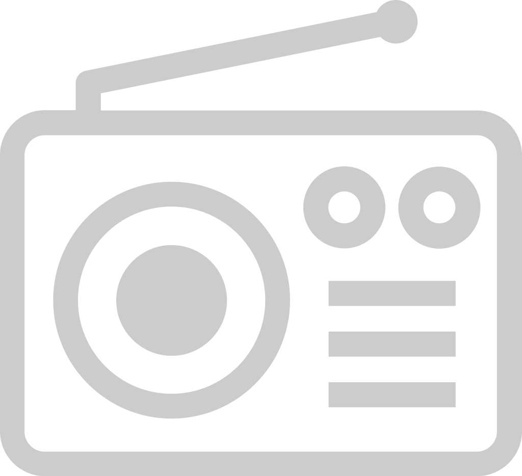 Radio outline vector