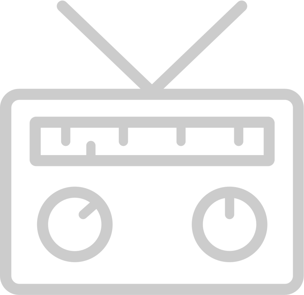 Radio outline vector